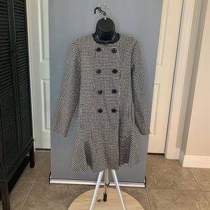 Adorable Houndstooth Coat Dress